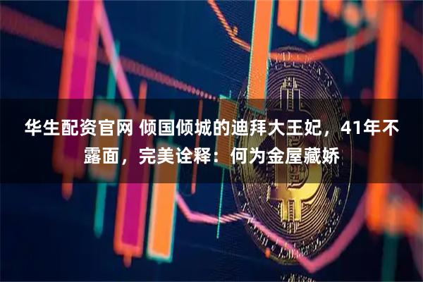 华生配资官网 倾国倾城的迪拜大王妃，41年不露面，完美诠释：何为金屋藏娇